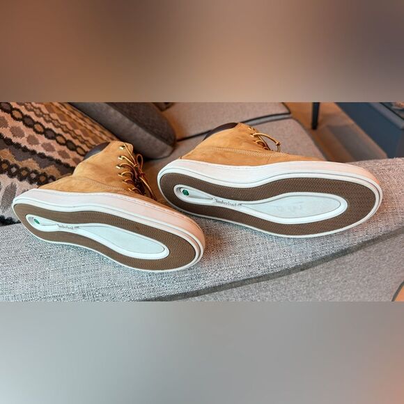 Timberland Women’s Londyn Size 6 Wheat Nubuck Leather Sneaker Boots A1INF A2634. - Picture 9 of 11